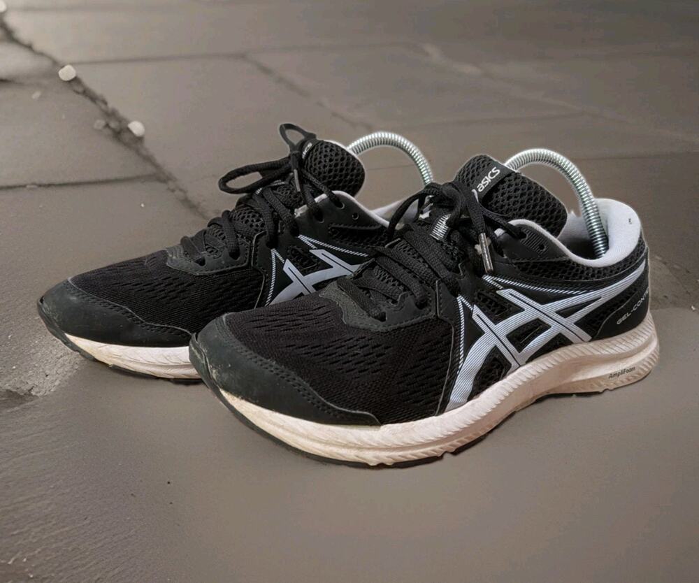 Asics Gel Contend 7 Running Comfort Athletic Shoes Women's Size 9.5 Black Gray